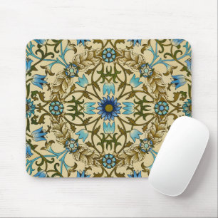 William Morris Vintage Blue Vine Seamless Pattern Mouse Mat