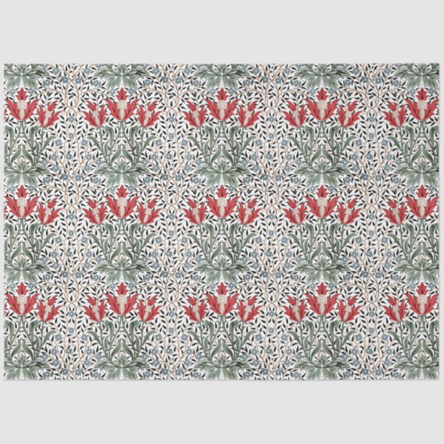 William Morris Vintage Bourne Pattern Tissue Paper (Front)