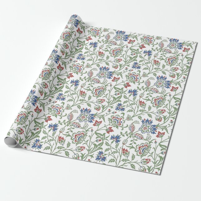William Morris Vintage Brentwood Pattern Wrapping Paper (Unrolled)