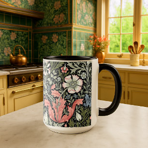 William Morris Vintage Compton Floral Pattern Mug
