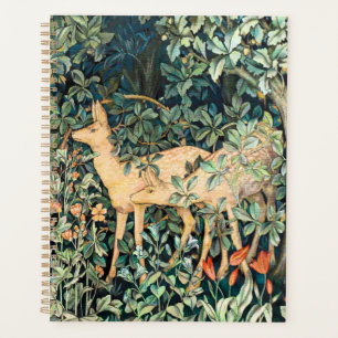 William Morris Vintage Deer Woodland Floral Art Planner