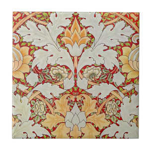 William Morris Vintage Design Feature Tile 2 Sizes