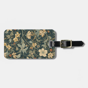 William Morris vintage Floral Art Nouveau Pattern Luggage Tag