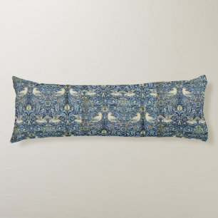 William Morris Vintage Floral Bird Body Cushion