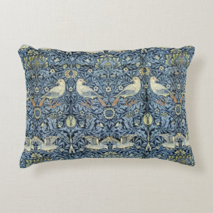 William Morris Vintage Floral Bird Decorative Cushion