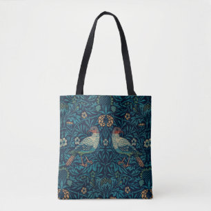 William Morris Vintage Floral Bird Tote Bag