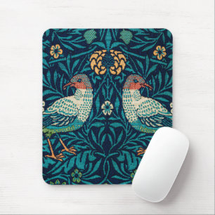 William Morris - Vintage Floral Birds Mouse Mat