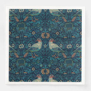 William Morris Vintage Floral Birds Napkin