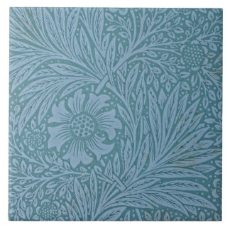 William Morris Vintage floral Blue Flowers Tile