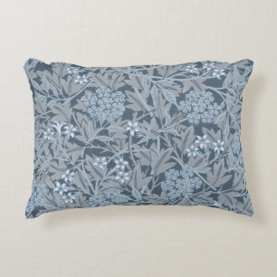 William Morris Vintage Floral Blue Jasmine Decorative Cushion