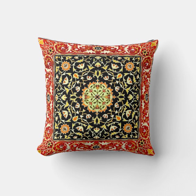 William Morris Vintage Floral Design Cushion (Front)