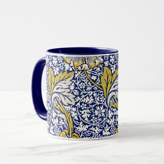 William Morris vintage floral pattern Mug (Front Left)