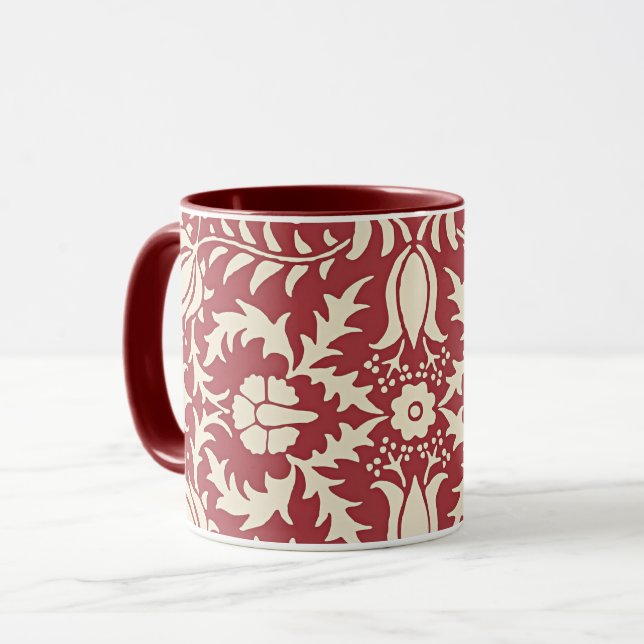William Morris, Vintage Floral Pattern, Mug (Front Left)
