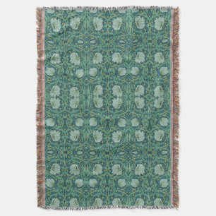 William Morris Vintage Floral Pattern Pimpernel Throw Blanket