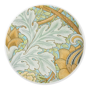 William Morris - Vintage Foliage & Floral Pattern Ceramic Knob