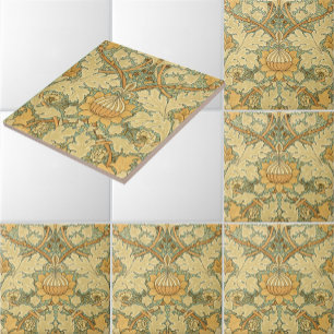 William Morris Vintage Foliage & Floral Pattern Tile