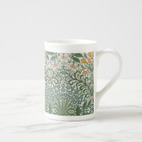 William Morris Vintage Garden Green Blue Yellow