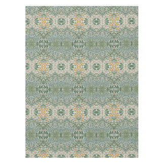 William Morris Vintage Garden Green Blue Yellow Tablecloth
