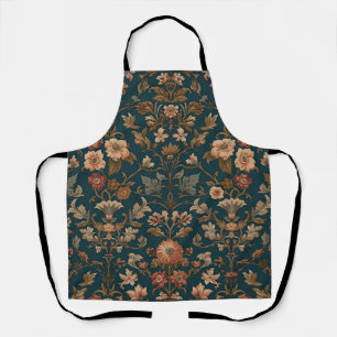 William Morris vintage Honeysuckle Floral Pattern Apron