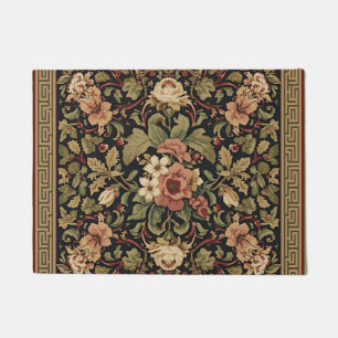 William Morris vintage Honeysuckle Floral pattern Doormat