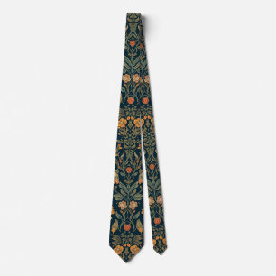 William Morris vintage Honeysuckle Floral Pattern Tie