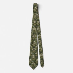 William Morris vintage Honeysuckle Floral Pattern Tie