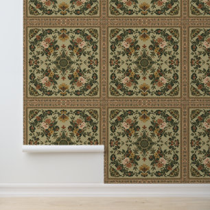 William Morris vintage Honeysuckle Floral Pattern Wallpaper