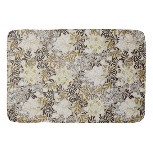 William Morris Vintage Hyacinth Floral Art Nouveau Bath Mat