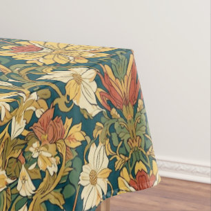 William Morris vintage Jasmine Garden Flower Tablecloth