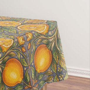 William Morris vintage lemon Fruit Floral pattern Tablecloth