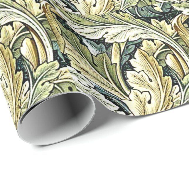 William Morris vintage pattern, Acanthus Wrapping Paper (Roll Corner)