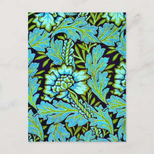 William Morris Vintage Pattern - Anemone Postcard