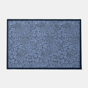 William Morris Vintage Pattern Bird and Anemone    Doormat