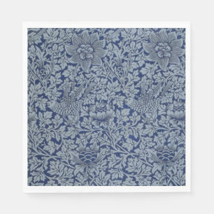 William Morris Vintage Pattern Bird and Anemone    Napkin