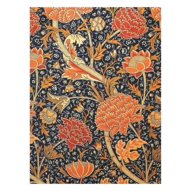 William Morris vintage pattern, Cray Tablecloth (Front)