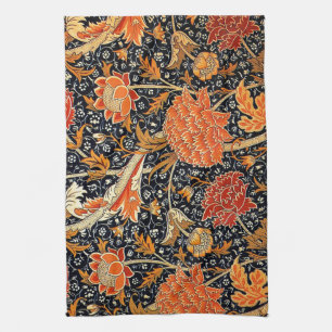 William Morris vintage pattern, Cray Tea Towel