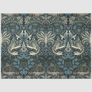 William Morris Vintage Peacock and Dragon Pattern Tissue Paper