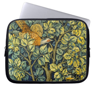 William Morris Vintage Pheasant Squirrel Flower Laptop Sleeve