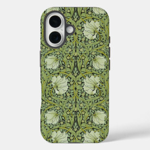 William Morris Vintage Pimpernel Floral Pattern iPhone 16 Case