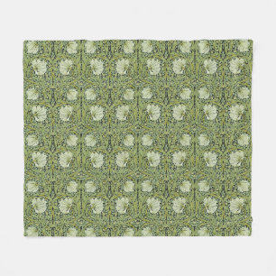 William Morris Vintage Pimpernel Floral Pattern Fleece Blanket