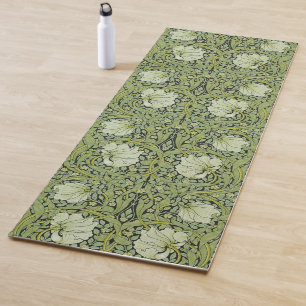 William Morris Vintage Pimpernel Floral Pattern Yoga Mat