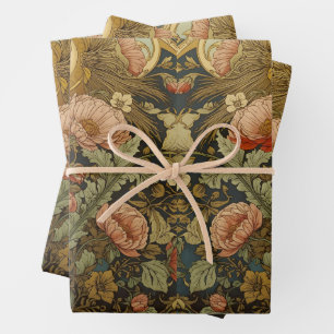 William Morris vintage Pimpernel Pre-Raphaelite Wrapping Paper Sheet