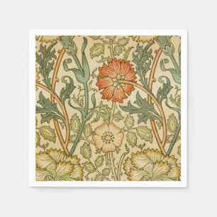 William Morris - Vintage Pink and Rose Napkin