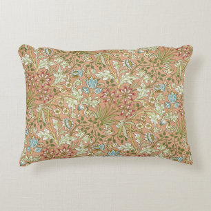 William Morris Vintage Pink Blue White Green Decorative Cushion