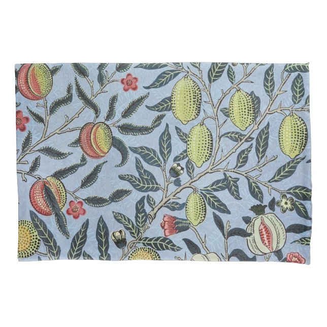 William Morris Vintage Pomegranate Fruit Pattern Pillowcase (Front)