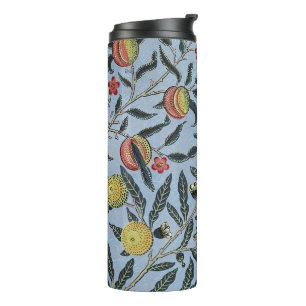 William Morris Vintage Pomegranate Fruit Pattern Thermal Tumbler