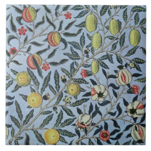 William Morris Vintage Pomegranate Fruit Pattern Tile