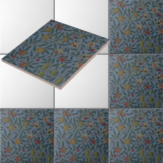 William Morris Vintage Pomegranate Pattern Tile (Creator Uploaded)