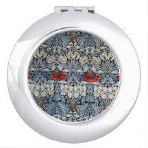 William Morris Vintage Red Flowers Floral Pattern