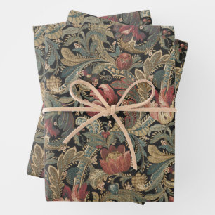 William Morris Vintage Retro Flower Pattern Wrapping Paper Sheet